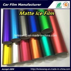 Lowest Price Matte Chrome Film Interior Film Ice Car Sticker, Chrome Wrap Vinyl 152cm Width