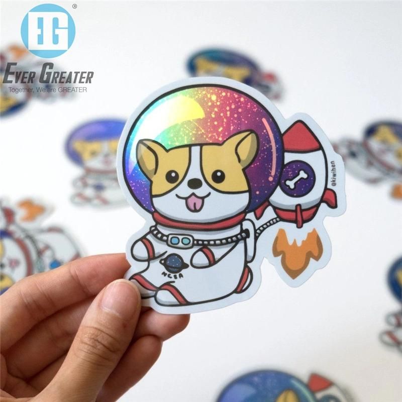 Adhesive Laser Sticker Reflection Rainbow Holographic Label Hologram Sticker