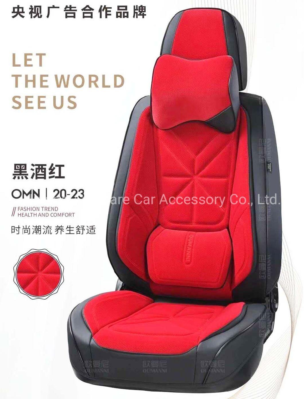 Car Accessories Car Decoration Car Seat Cushion Universal Full Covered PVC Leather 9d Car Seat Cover