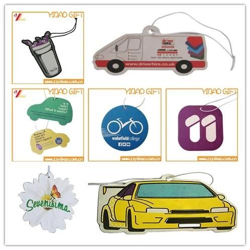 Wholesale Custom Shape Paper Air Freshener for Car Customized Cheap Hanging Paper Car Air Freshener