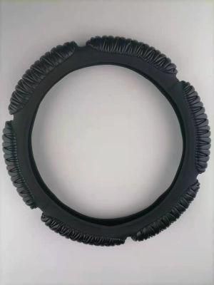 Wrinkle Black Steering Wheel Covers