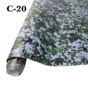 1.52X30m Car Custom Tank Auto Body Decoration Stickers Army Green Camouflage Matte Film