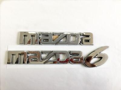 3D Chrome Silver Sticker Nameplate Logo Letter Car Emblem