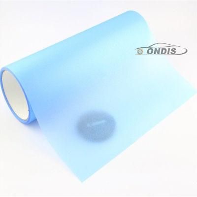 30cm*9m Car Headlight Decal PVC Material Glitter Light Blue Car Tint Film