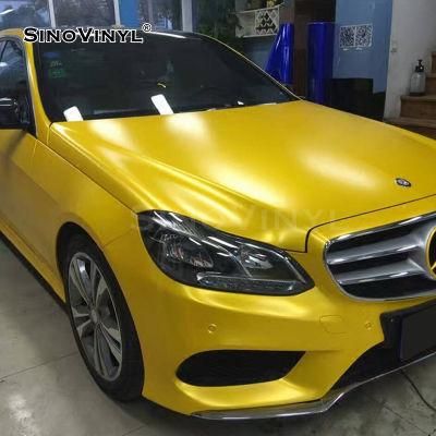 SINOVINYL High Polymeric with Double Casting Electro Metallic White Car Foil Wrapping Vinyl