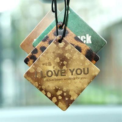 Hanging Car Perfume Custom Paper Cardboard Air Freshener