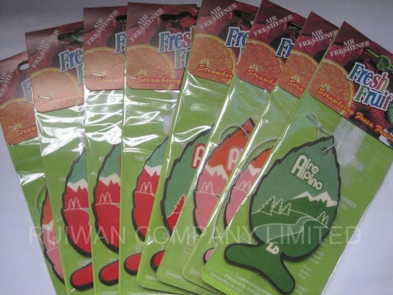 Manufacture Paper Air Freshener for Car freshener