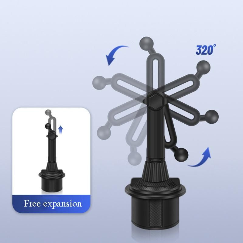 360 Degrees Rotating Universal Car Cup Holder for 4-13 Inch Mobile Phone Tablet Stand Bracket Holder