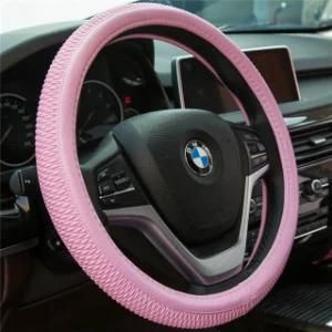 Pink 37cm-38cm Car-Styling Sport Auto Steering Wheel Covers Anti-Slip