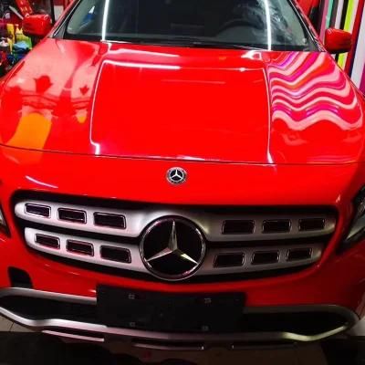 Car Body Color Changing Auto Wrapping Vinyl Sticker Red High Glossy Crystal Vinyl