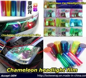 Fashion Chameleon Headlight Film, Chameleon Car Light Tinting Film 30cm*9m