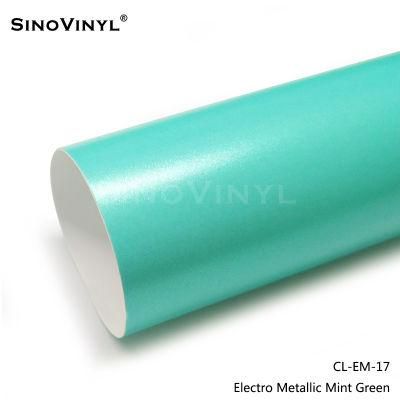 SINOVINYL Air Release 1.52x18m/5x59FT Matte Electro Metallic Car Wrap Vinyl Film