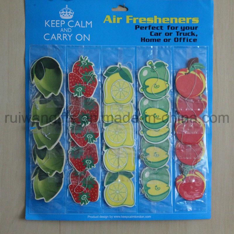 Hanging Paper Car Air Freshener for Promotion Air Freshener, Car Freshener Paper