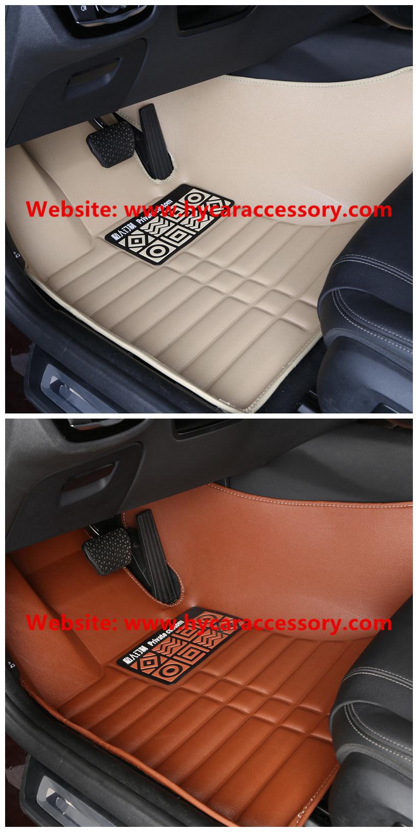 Wholesale Waterproof Wear Leather Brown 5D Anti Slip Auto Mat