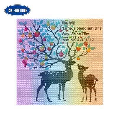 Display Window Stickers Hologram One Way Vision Film