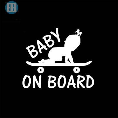 Myway Custom Low MOQ Cute Plastic Vinyl Car Window Sticker Baby Car Sticker