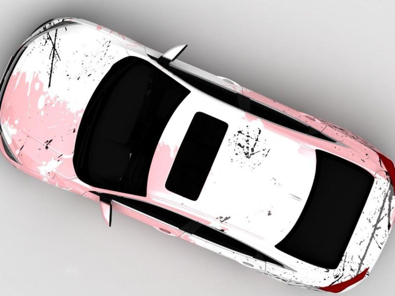 Car Custom Version Splash Ink Car Color Change Decorative Car Film