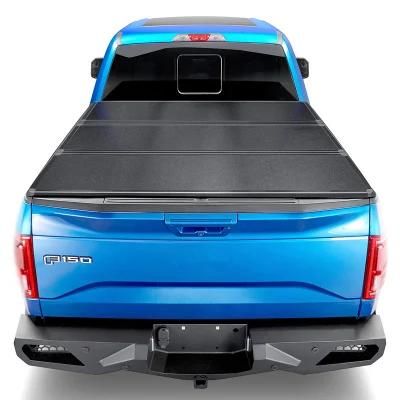 Pickup Bed Cover Aluminum Hard Folding Tonneau Covers Fit for Gmc Sierra 1500 2500 3500