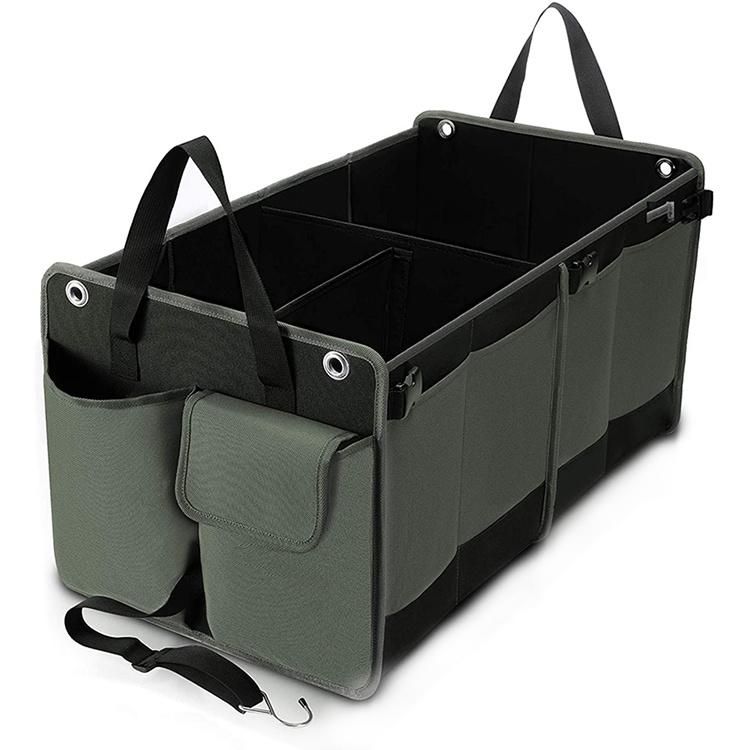 Car Trunk Organizer - Trunk Storage Organizer Collapsible Expandable Large Capacity, Sturdy Cargo Trunk Storage Organizer