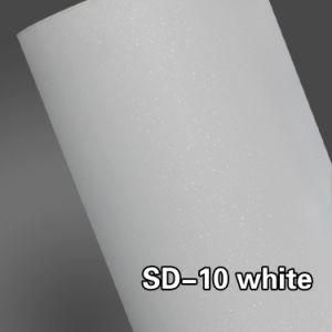 1.52X30m PVC Material Adhesive Whiter Wrap Sticker Car Glitter Film