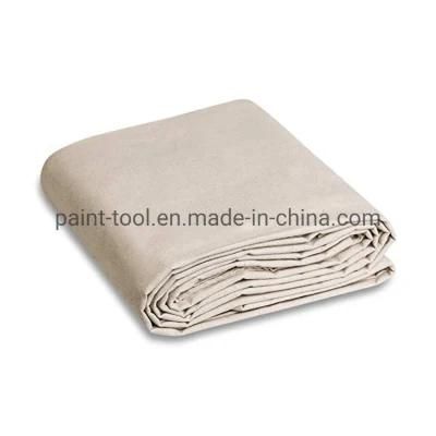 Customized 4X12 Canvas Drop Cloth for Painters Floor Protecting Drop Sheet Canvas Dust Sheet