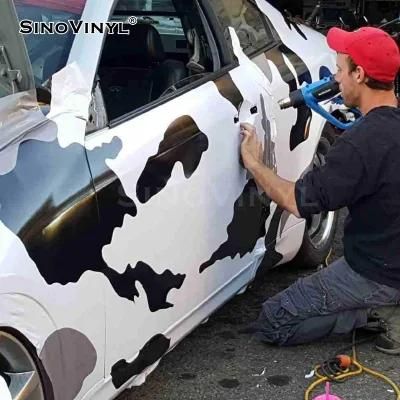 SINOVINYL Air Bubble Free Auto Wrapping Stickers Camouflage Vinyl Wrap Film