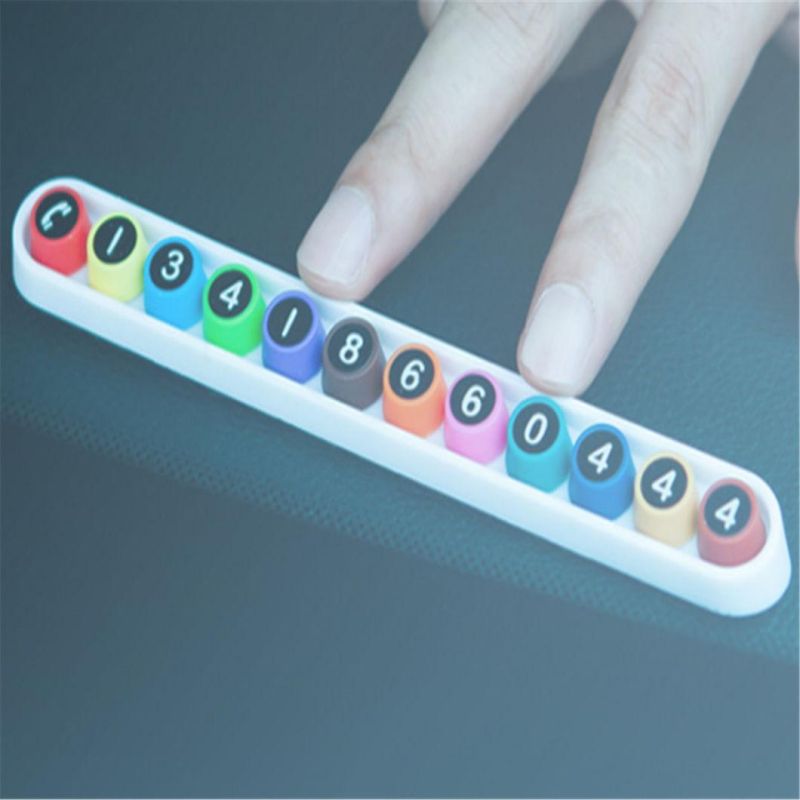 Color Beans Car Temporary Stop Sign Hidden Mobile Number Plate