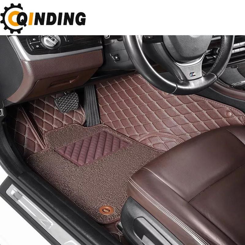 Customized 3D 5D Three-Dimensional Cutting Car Mat Full Wrapped High Quality Faux Leather Car Floor Mat