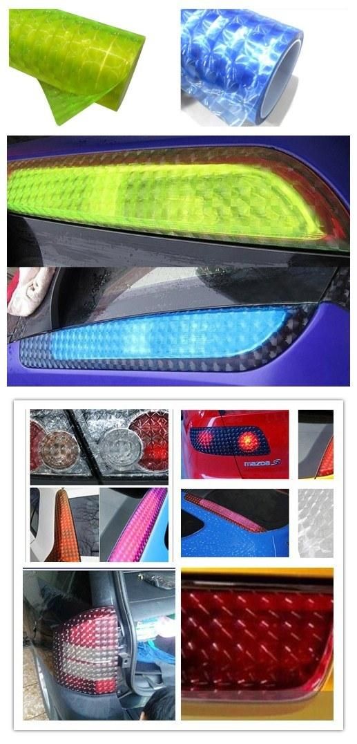 Wholesale Auto 0.3*9m Size Car Light Film Cat Eye Light Blue Car Tint Film