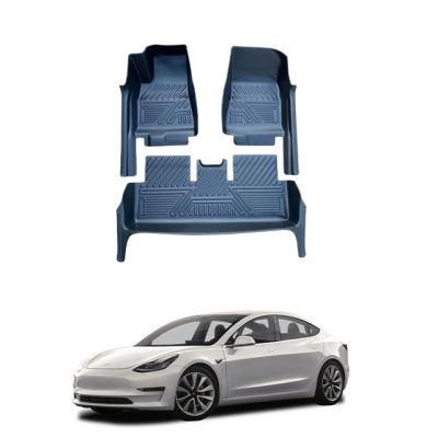 Top Quality Car Accessories Parts Interior 5D Foot Mat for Tesla Model 3