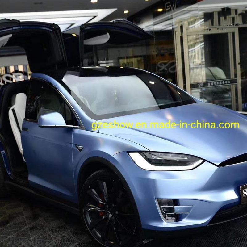 Matte Blue Air PVC Car Wrap Wholesale Car Wrap