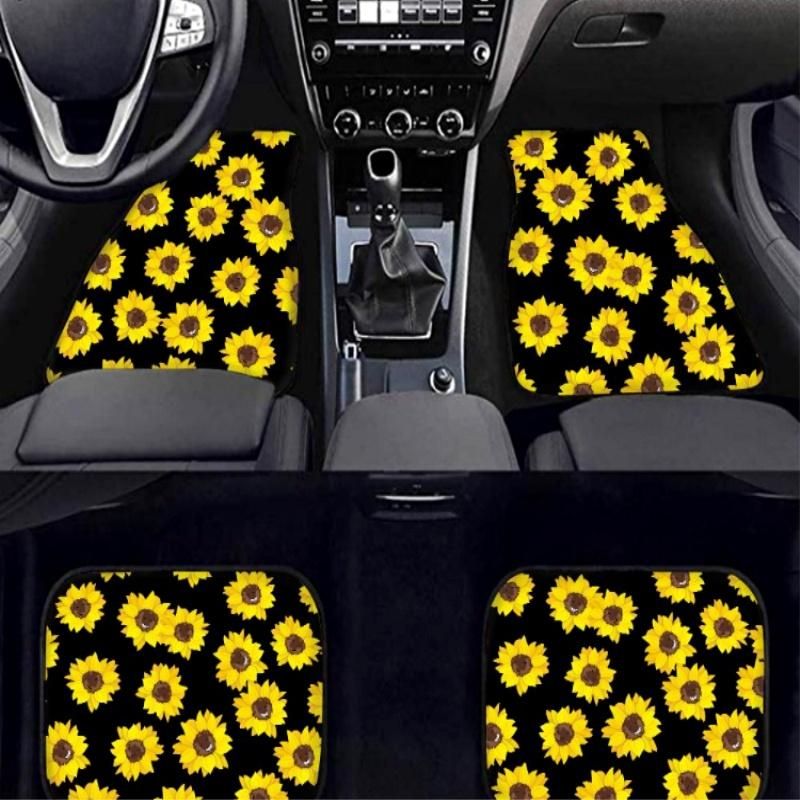 Vehicle Mat with Colored Black Mat