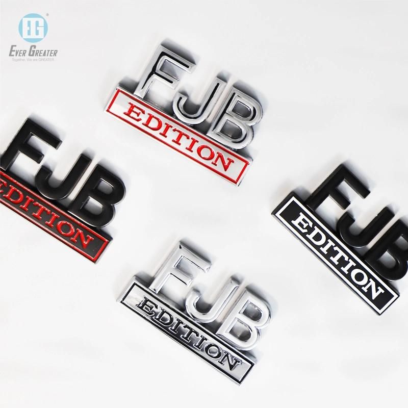 Fjb Car Plastic Emblem Logo Sticker with Over 25 Years Experience and ISO Certs