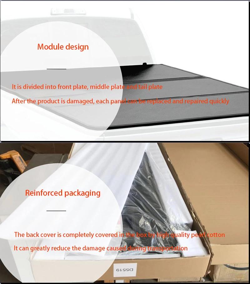 Car Parts for Pickup Truck Retractable Hard Fold Tonneau Cover