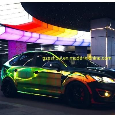 Rainbow Mirror Chrome Green Car Vinyl