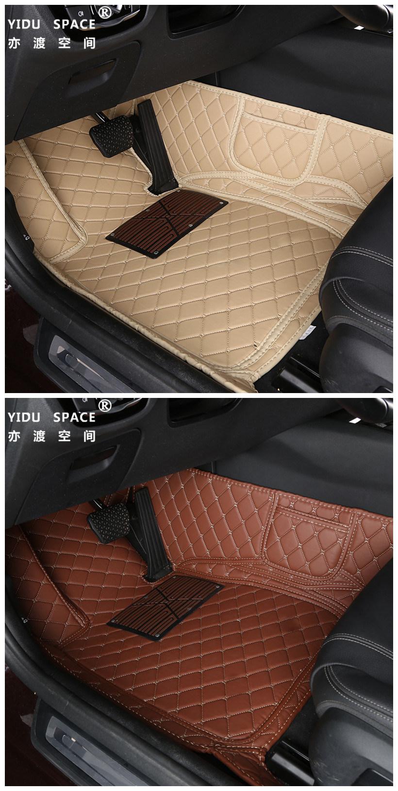 Wholesale Car Accessory PU Leather Black 5D Anti Slip Auto Car Foot Mat Car Floor Mat Car Mat