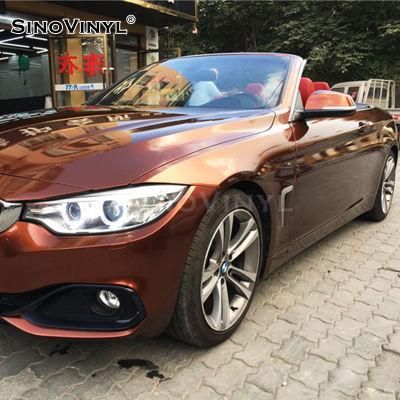 SINOVINYL 1.52x18M PVC Material Film Custom Car Sticker Super Gloss Candy Air Bubble FreeVinyl