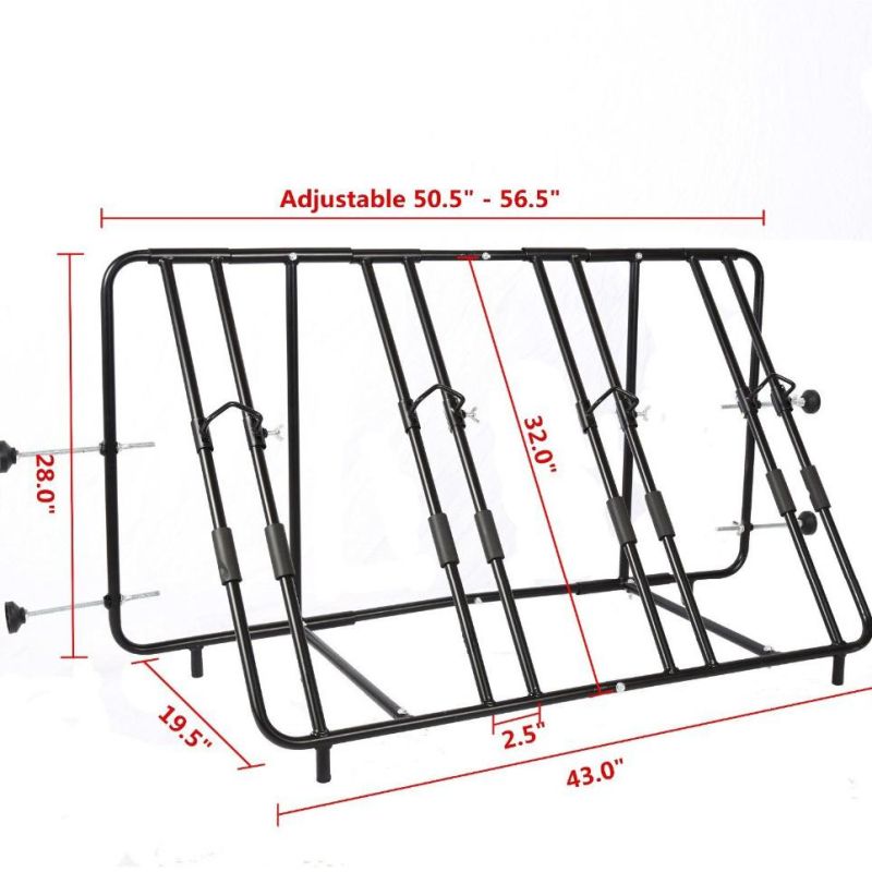 Truck Bed 4 Bike Cargo Carrier Pickup Rear Rack Bicycle Carrier