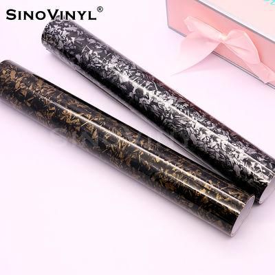 SINOVINYL 1.52*18M Waterproof Sliver Forged Carbon Fiber Car Body Wrap Vinyl Film