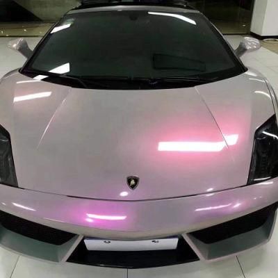 Tsautop 1.52*18m Twin Color Candy Grey Purple Car Shift Metallic Vinyl Wrap Gloss Car Wrap Price
