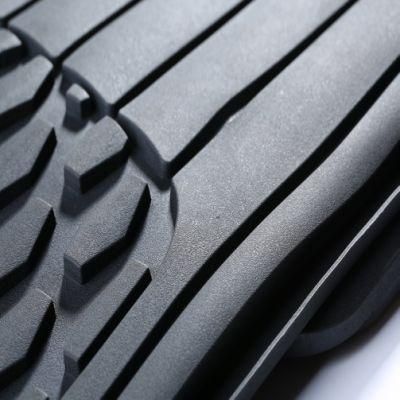 High Quality 4 Piece All Weather Black Color Vehicle Universal PVC Rubber Car Floor Mat