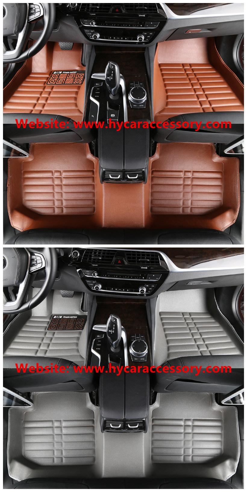 Waterproof Wear Leather Anti Slip 5D Red Car Floor Mat