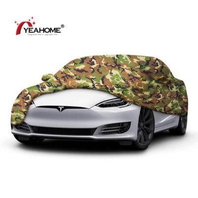 All-Weather Camouflage Design Waterproof Anti-UV Outdoor Car Cover