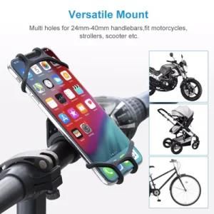 Universal Flexible Silicone Handlebar Mount Bike Bicycle Cell Phone Holder