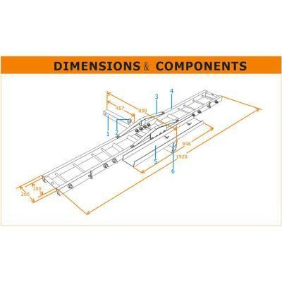 500lbs Steel Motorcycle Motorbike Rack Bike Carrier