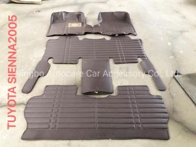 Toyota Sienna 8mm Thickness 5D Car Floor Mat Hot Fashion 5D Car Floor Mat