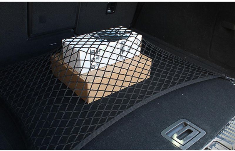 Trunk Cargo Net, Car Boot Storage Net, Universal Elastic Nylon Mesh Storage Organize. Car Trunk Cargo Net Mesh, Luggage Carrier Net Protector for Car Wbb12905