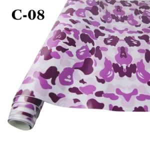 High Quality 1.52X30m Adhesive Vinyl Roll Printing Sticker Camouflage Film for Car Wrap