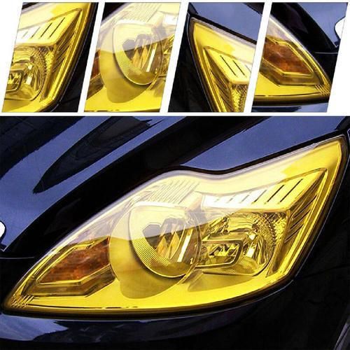 Idealmax Car Wrap Headlight Tint Film Chameleon Orange Color