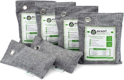 High Temperature Activated Bamboo Charcoal Air Purifying Bags, Eco Friendly &amp; Chemical Free, Odor Eliminator &amp; Moisture Absorber